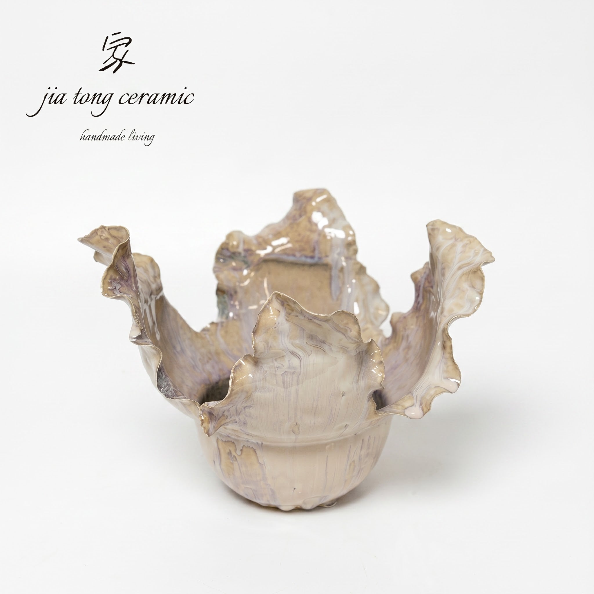 Handcrafted Ceramic Bowl & Tray
