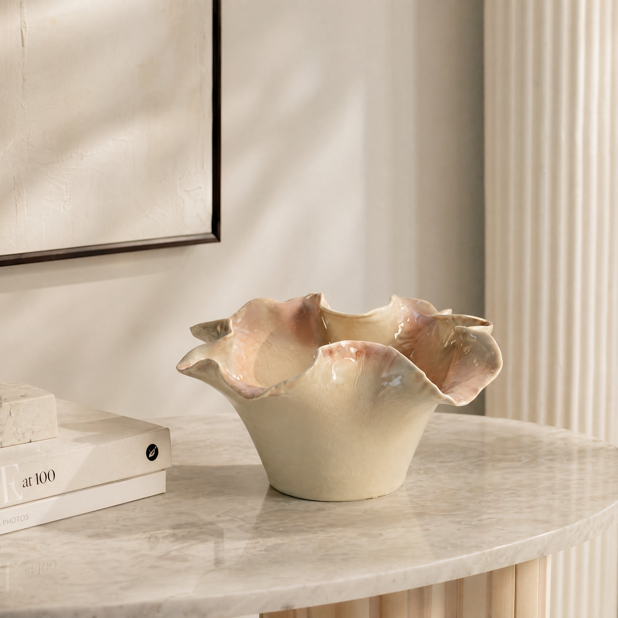 Handcrafted Ceramic Bowl & Tray