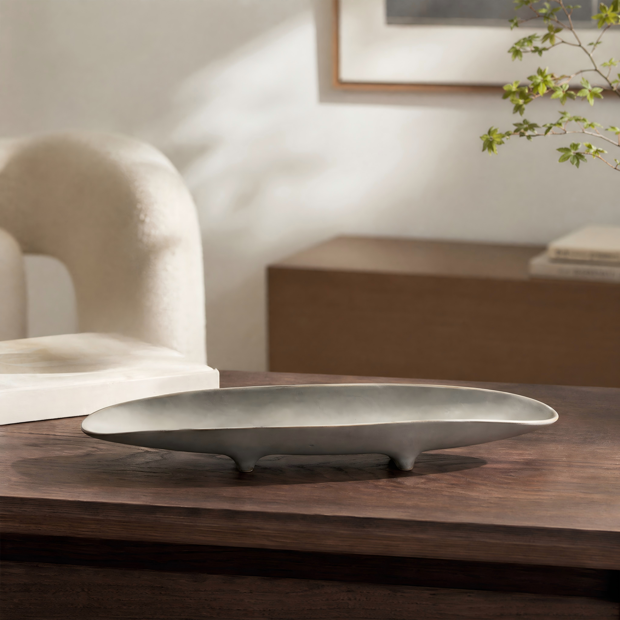 Handcrafted Ceramic Bowl & Tray