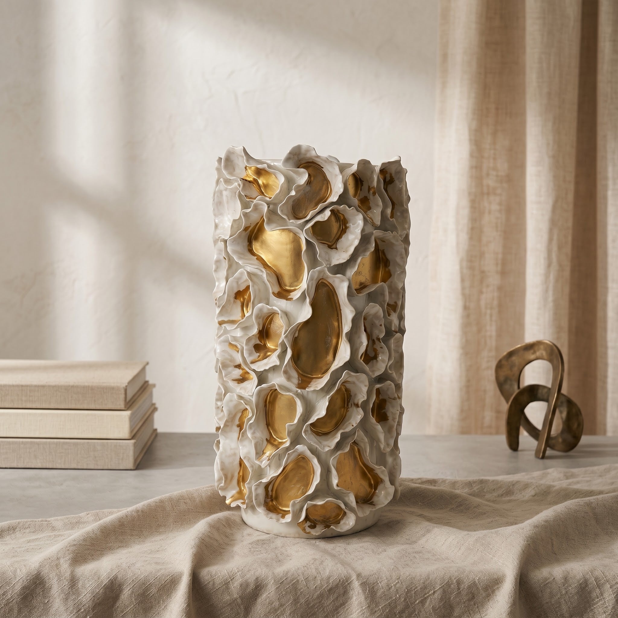 Pierced Ceramic Candle Holder