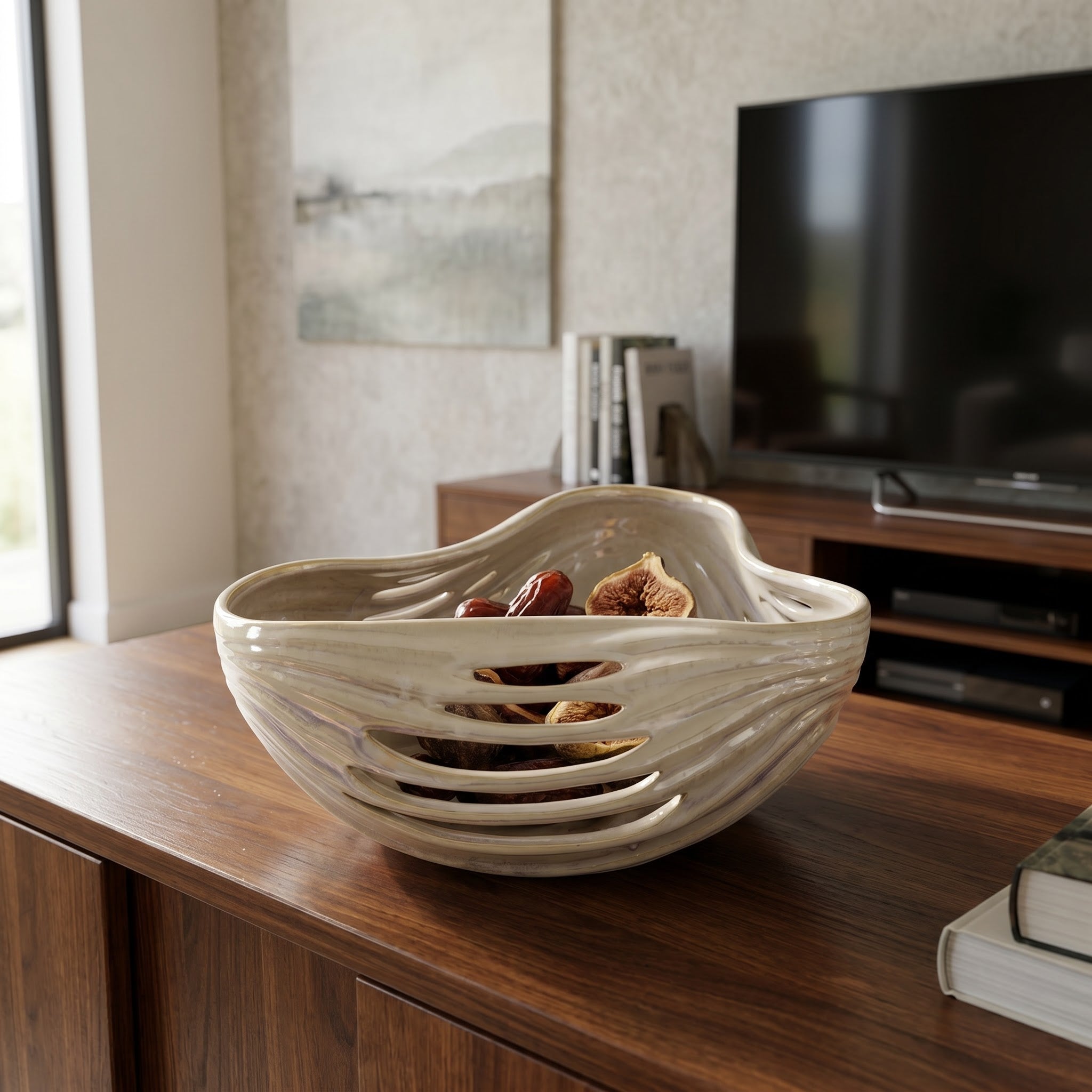Handcrafted Ceramic Bowl & Tray