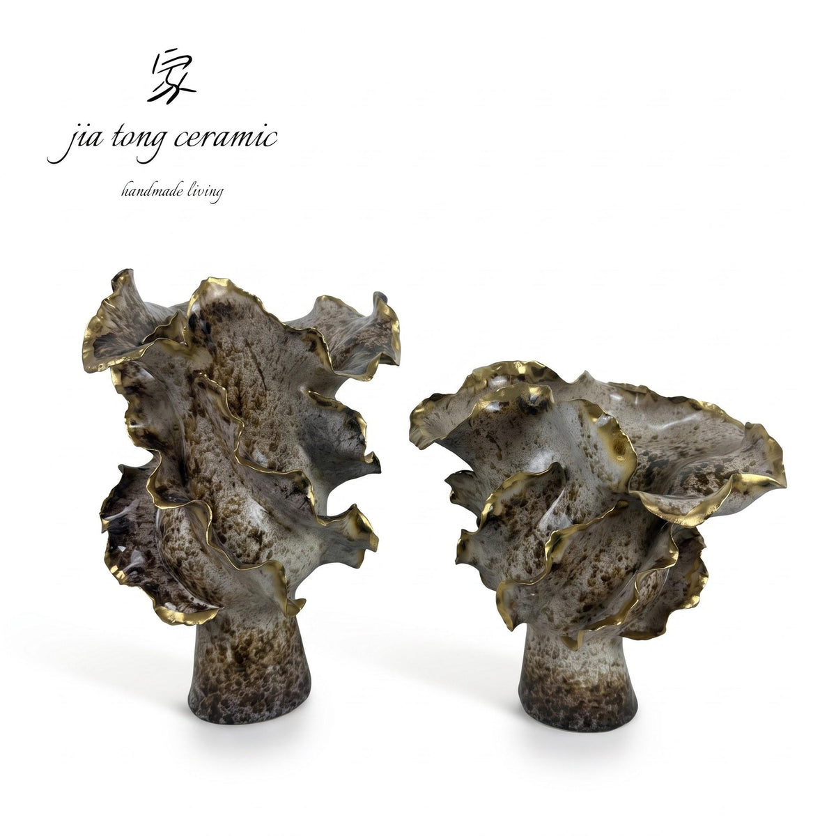 Textured Ceramic Vase | MANUAL-0326 | JIATONG CERAMICS