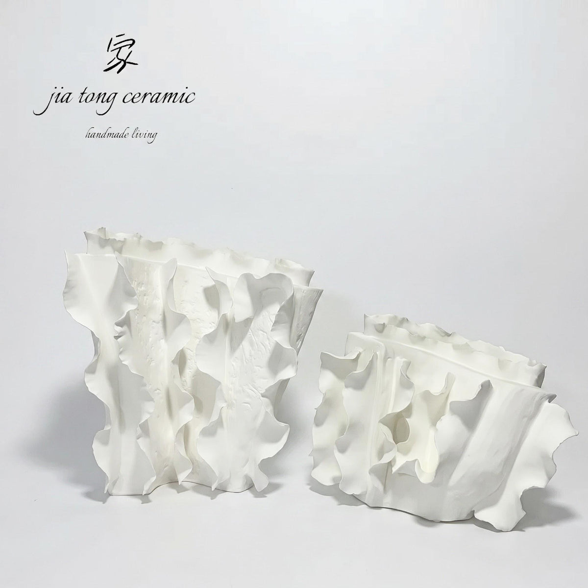 White Ceramic Vase | MANUAL-0360 | JIATONG CERAMICS