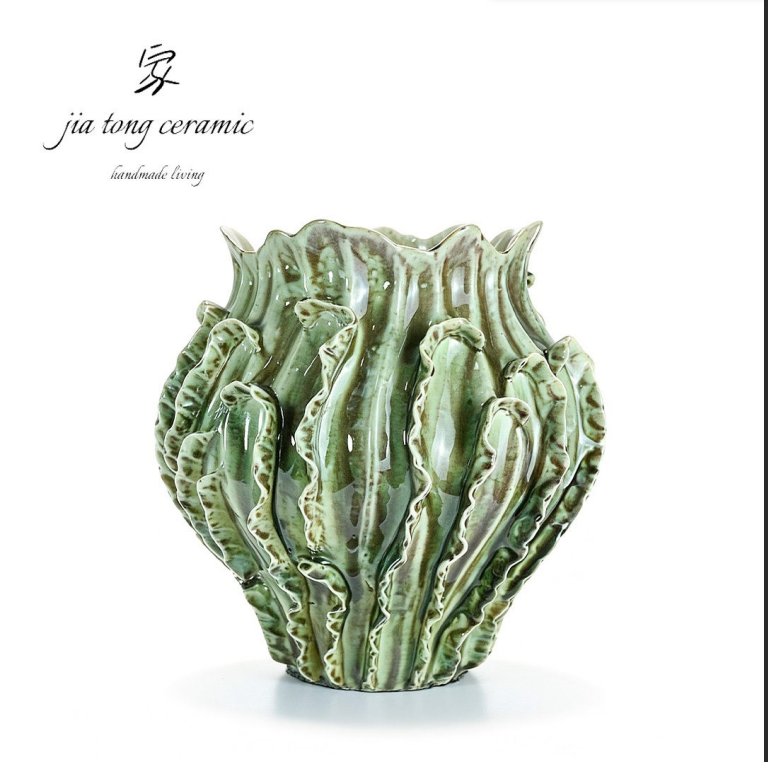 Glossy Modern Ceramic Vase — 30 × 33.5 cm