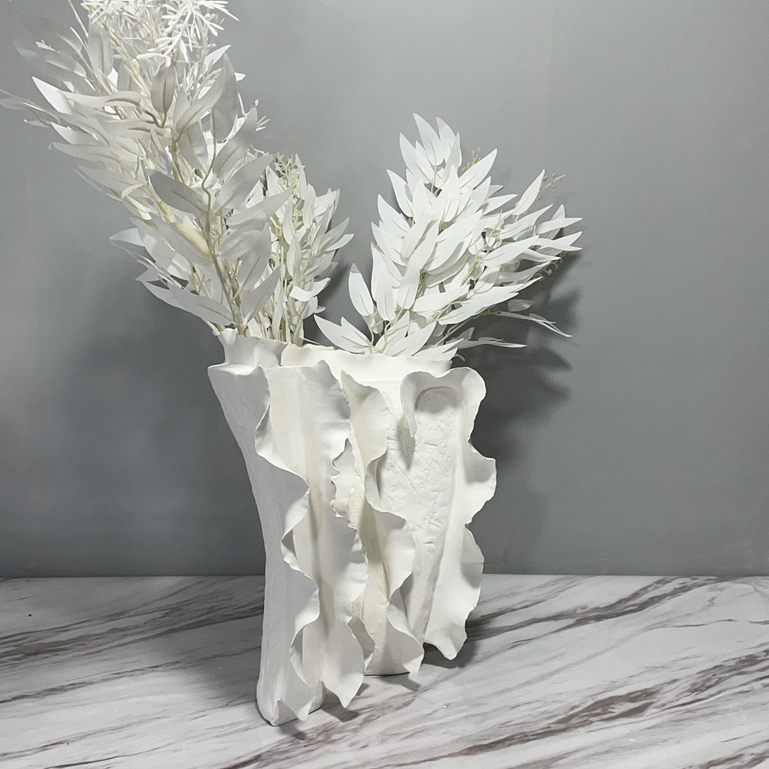 Hand-made ceramics vase