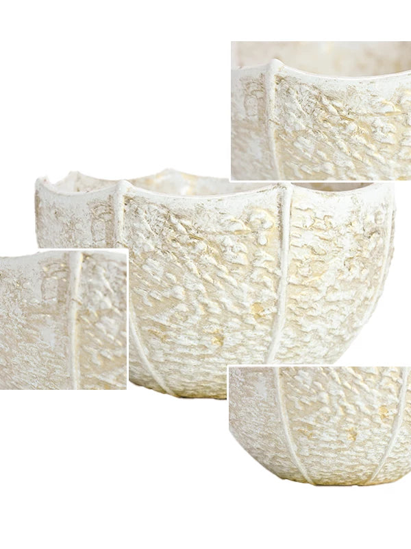 Nordic light luxury handmade ceramic vase creative ornaments living room decorations white vase