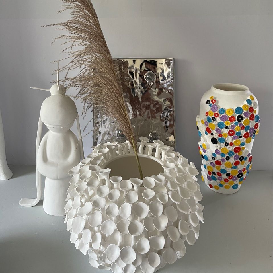 Plain burnt white square mouth shallow mouth modern simple ceramic carton packaging glazed large handmade glass water