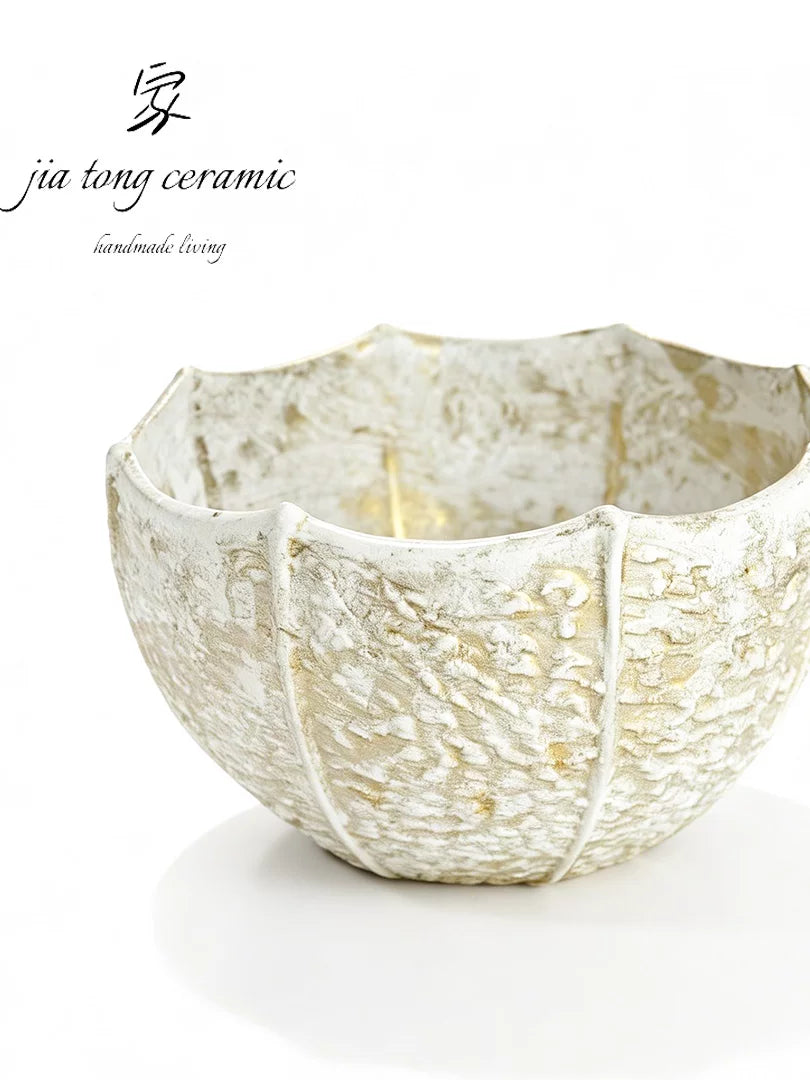 Nordic light luxury handmade ceramic vase creative ornaments living room decorations white vase