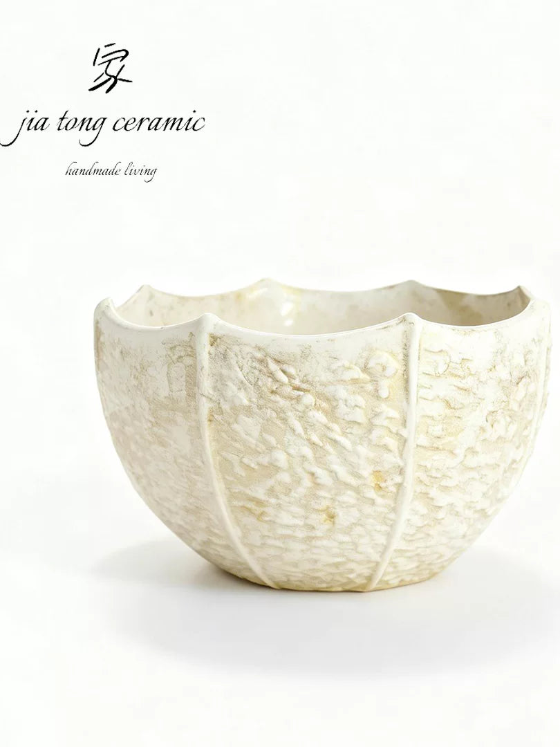 Nordic light luxury handmade ceramic vase creative ornaments living room decorations white vase