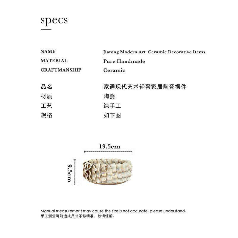 Light luxury special-shaped ceramic flower pot personalized home design style Phalaenopsis flower pot creative ornament flower vase flowing glaze white